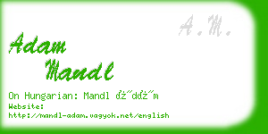 adam mandl business card